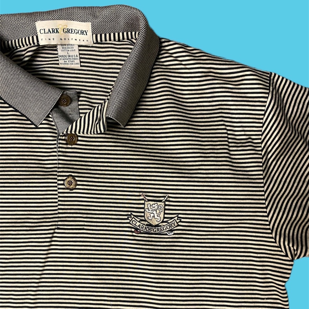Vintage Clark & Gregory Embroidered Polo